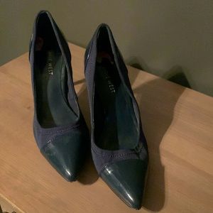 Nine West 3” heels, Navy Blue on color, Size 6